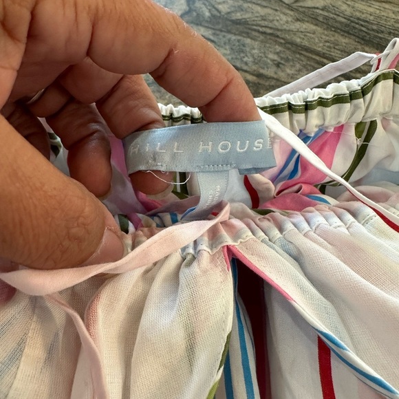 New HILL HOUSE The Gigi Dress Rainbow Stripe - Picture 3 of 7